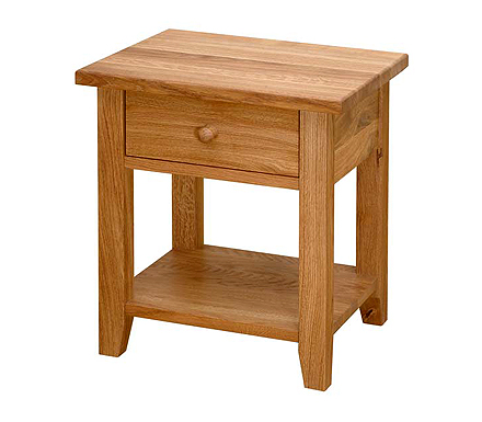 Christian Harold Verviers Oak 1 Drawer Bedside Table