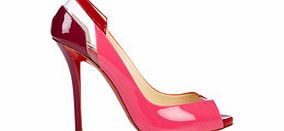 Christian Louboutin Technicatina pink patent leather heels
