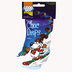 Christmas Choc Drops Stocking 200g 10/155