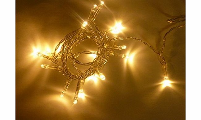 CHRISTMAS CONCEPTS Battery Operated Fairy Lights With 20 Warm White LEDs - 2m Length - Christmas / Wedding / Everyday D