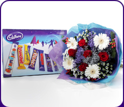 Christmas Flowers and Selection Box