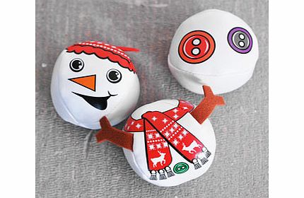 Christmas Snowman Juggling Balls