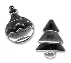 Christmas Tree and Bauble - Cufflinks