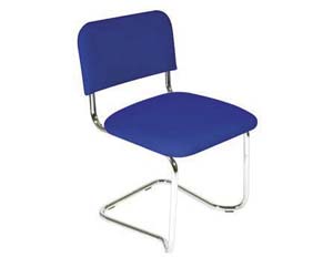 Chrome cantilever chair