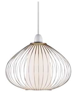 Chrome Wire Cage Shade