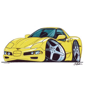 chrysler Corvette - Yellow T-shirt