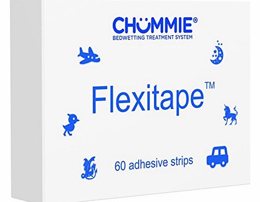 Chummie Flexitape Peel and Stick Tapes for the Chummie Premium Bedwetting Alarm (Enuresis) Treatment System, 60 tapes (Blue)