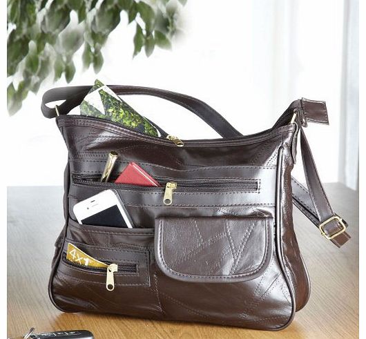 Chums Pack Of 2 Ladies Leather Organiser Handbags