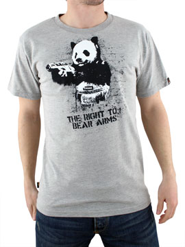 Grey Marl Bear Arms T-Shirt