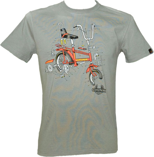 Men` Grey Exploding Chopper T-Shirt from Chunk