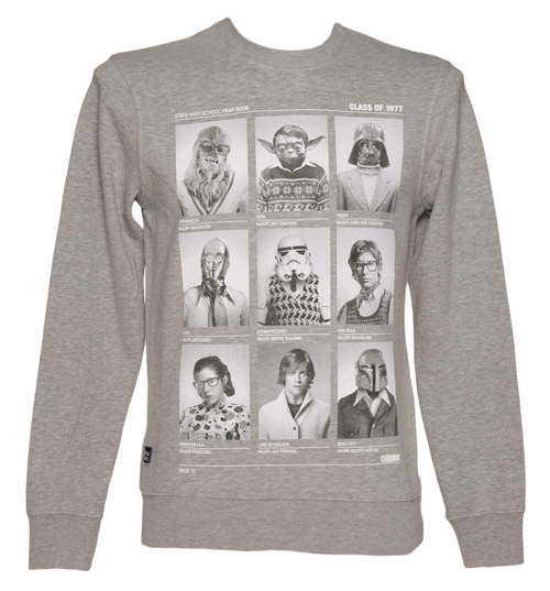 Mens Grey Class Of 77 Star Wars Sweater