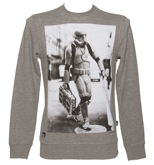 Mens Grey Marl Star Wars Boombox Trooper