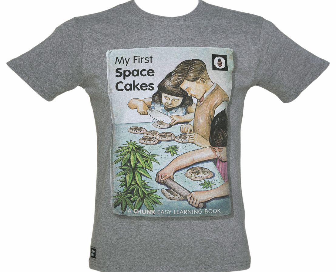 Chunk Mens Grey My First Space Cakes T-Shirt from Chunk