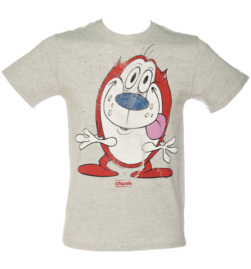 Chunk Mens Grey Ren And Stimpy T-Shirt from Chunk