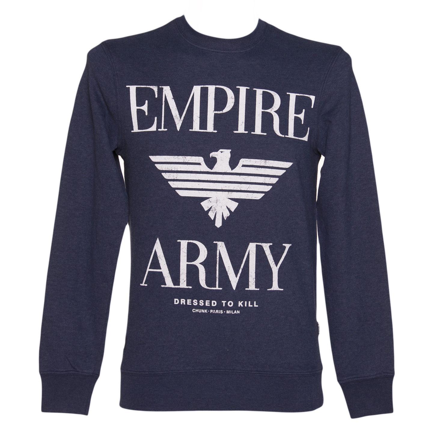 Chunk Mens Indigo Empire Army Sweater from Chunk