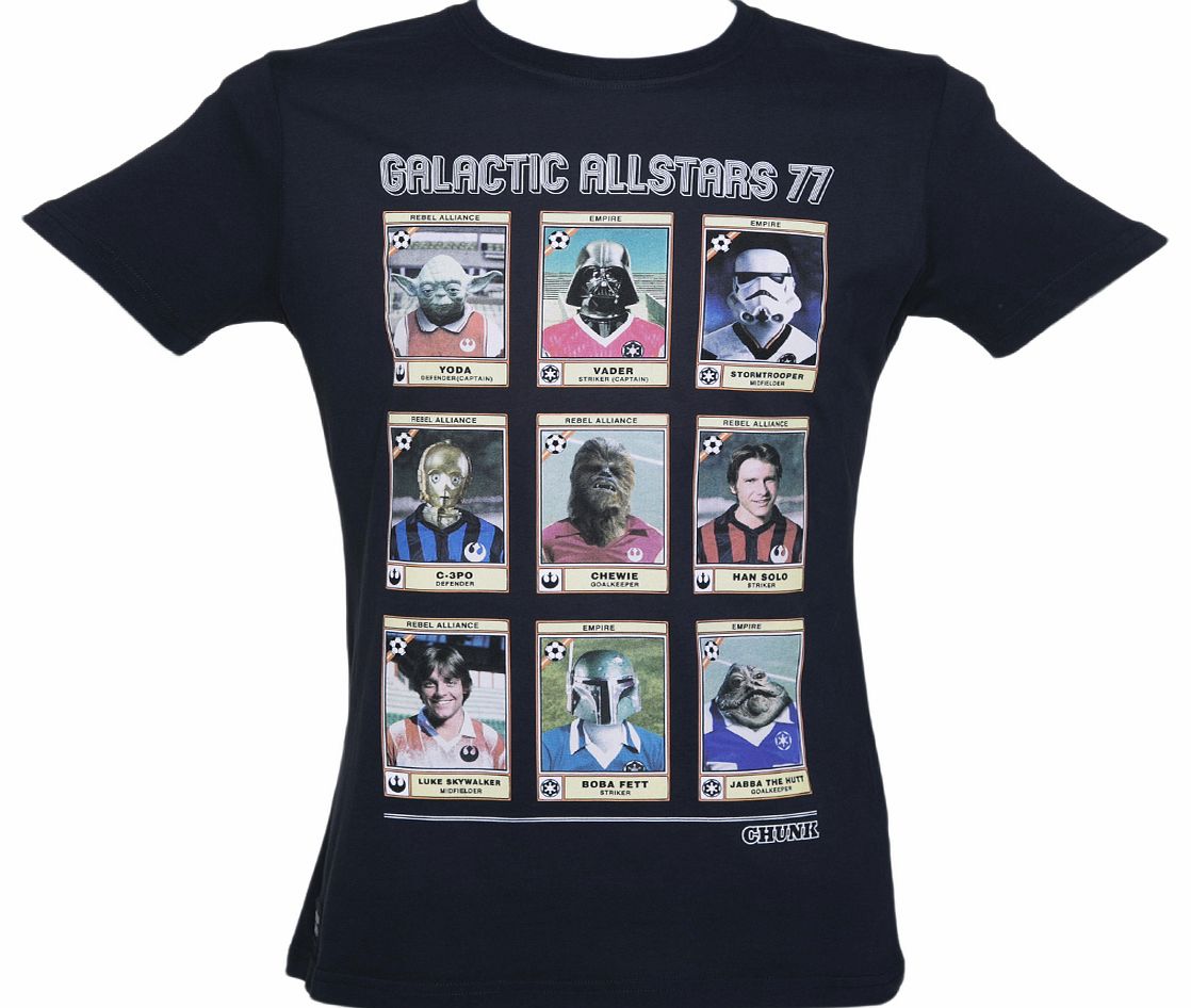 Chunk Mens Navy Galactic Allstars 77 T-Shirt from Chunk