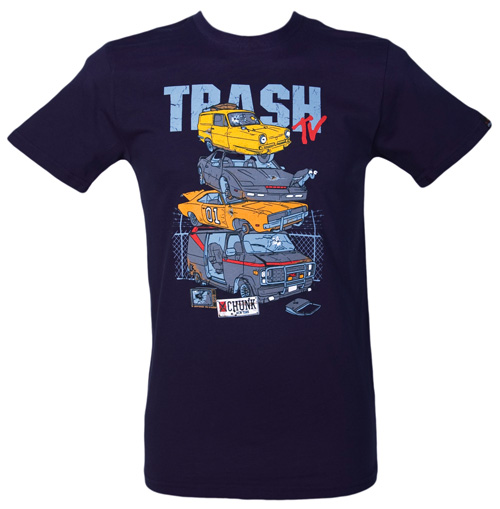 Chunk Mens Trash TV Car Pile Up T-Shirt from Chunk