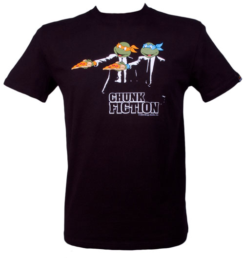 Chunk Mens Turtle Fiction TMHT T-Shirt from Chunk