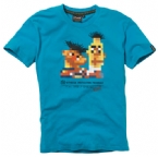 Chunk Mens Witness Protection Bert And Ernie T-Shirt Ocean Blue