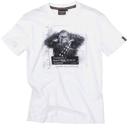 Star Wars Chewbacca Mugshot White T-Shirt