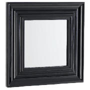 Chunky Black Square Mirror 30X30cm