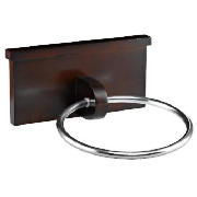 Chunky Dark wood Towel Ring