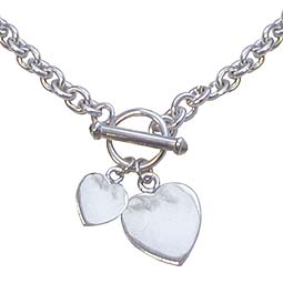 Heart Necklace Silver