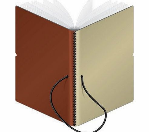 CIAK DUO Italian Notebook/Journal, Medium Size, Beige amp; Brown