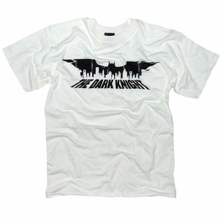 CID Batman Dark Knight Logo White T-Shirt