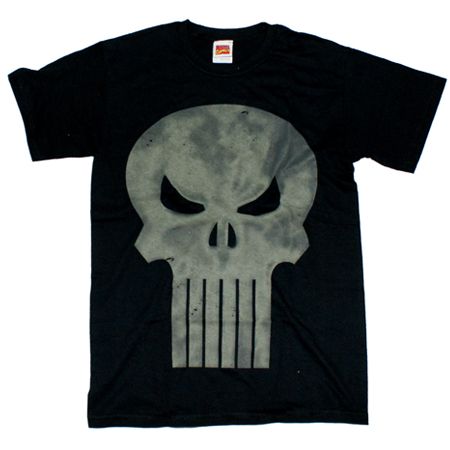 CID The Punisher Skull Black T-Shirt