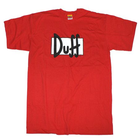 CID The Simpsons Duff Beer Red T-Shirt