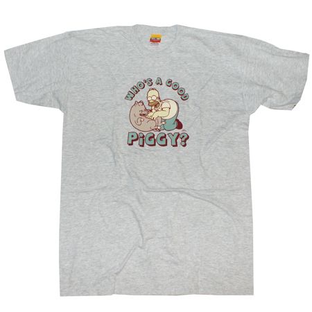 CID The Simpsons Spiderpig Heather Grey T-Shirt