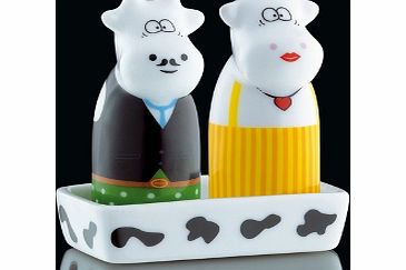 Cilio Butler Cows Salt and Pepper Shakers Salt and