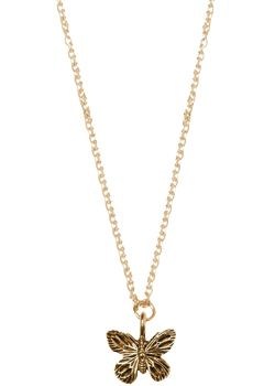 Cinderela B Gold Plated Butterfly Necklace by Cinderela B