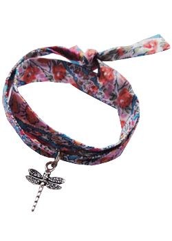 Liberty Print Bourton Fabric Wrap Bracelet with