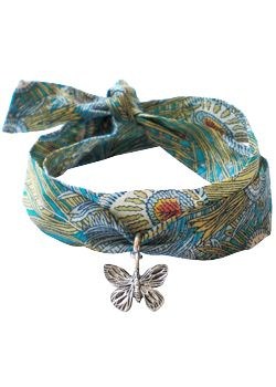 Liberty Print Ceaser Turquoise Fabric Wrap