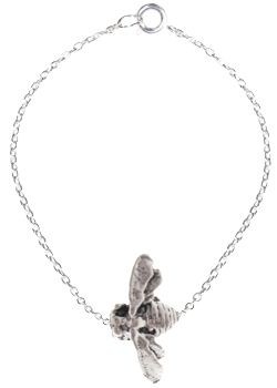 Cinderela B Silver Plated Bee Bracelet by Cinderela B BB1/S