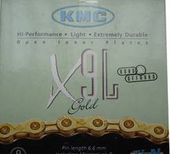 Cinelli Kmc X9l Titanium Nitrate Gold Light Chain