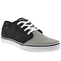 Male Drifter Fabric Upper in Black and White, Blue