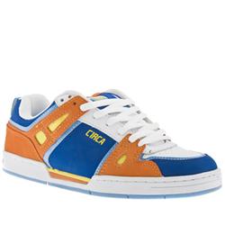 Male Rogue Suede Upper in White & Orange