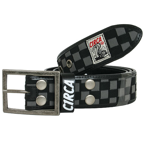 Circa Mens Circa Cobra Belt Charcoal