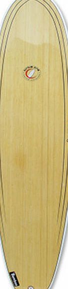 Circle One Bamboo Mini Mal Surfboard - 7ft 6