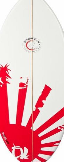 Circle One EPS Core Red Sunrise Skimboard - 46inch