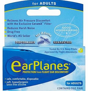 Cirrus EarPlanes Flight Ear Protection - One Pair