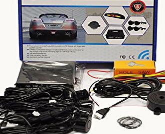 CISBO PARKING REVERSE SENSORS 4 SENSORS AUDIO BUZZER ALARM CANBUS KIT VARIOUS COLOURS (Pearl white)