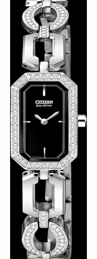 Citizen Eco-Drive Ladies Silhouette Crystal
