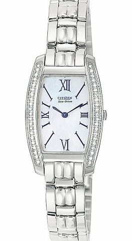 Citizen Eco-Drive Womens Stiletto Diamond Watch #EG3060-52D