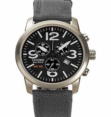 Citizen Mens Military Eco-Drive Chronograph
