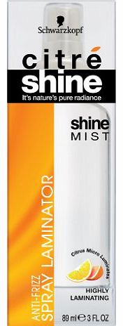 Schwarzkopf Citre Shine Mist, Anti-Frizz, Spray Laminator, 3-Ounce (Pack Of 3)