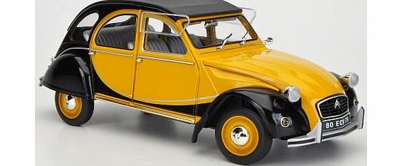 Citroen 2CV Charleston, dark yellow/black , 1982, Model Car, Ready-made, Solido 1:18